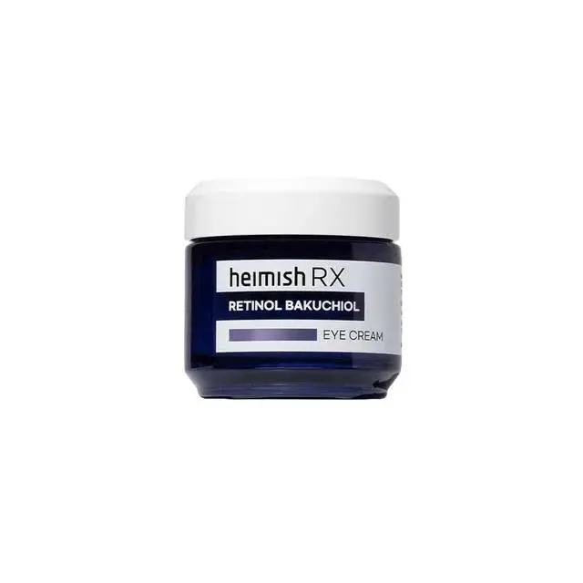 Heimish RX Retinol Bakuchiol Eye Cream - Anti-Wrinkle & Brightening Formula with 1% Bakuchiol, 0.01% Retinol & 5% Niacinamide for Hydration & Puffiness Reduction - Oil