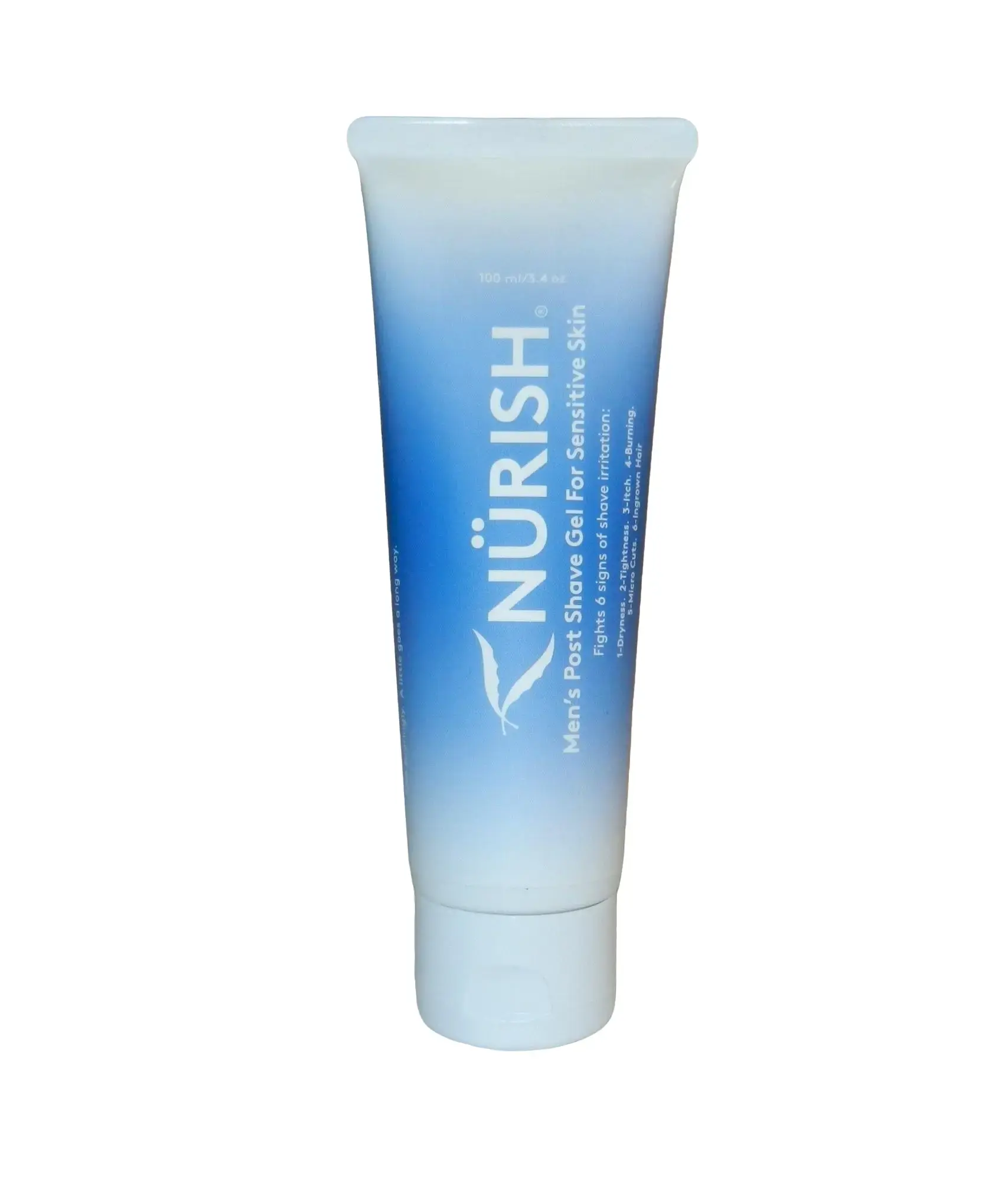 Nurish Abundant Earth Men's Post Shaving Gel 3.4 oz for Sensitive Skin Care Gentle Soothing Formula Prevents In-Grown Hair