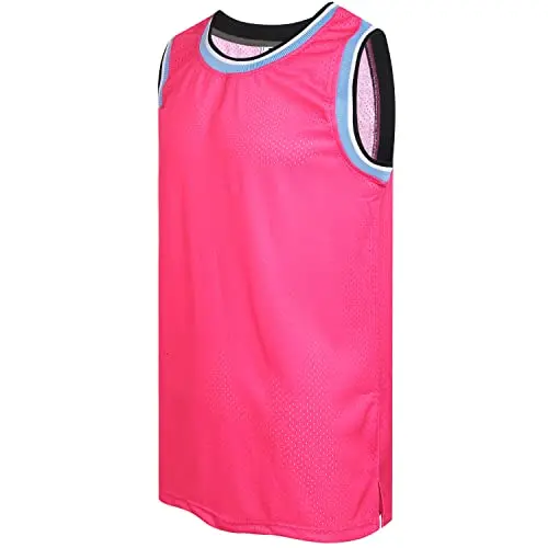 Black Neckline hot Pink Jersey