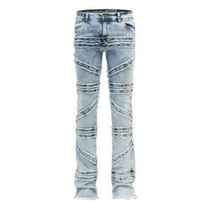 Men's Stacked Crossover Denim Jeans