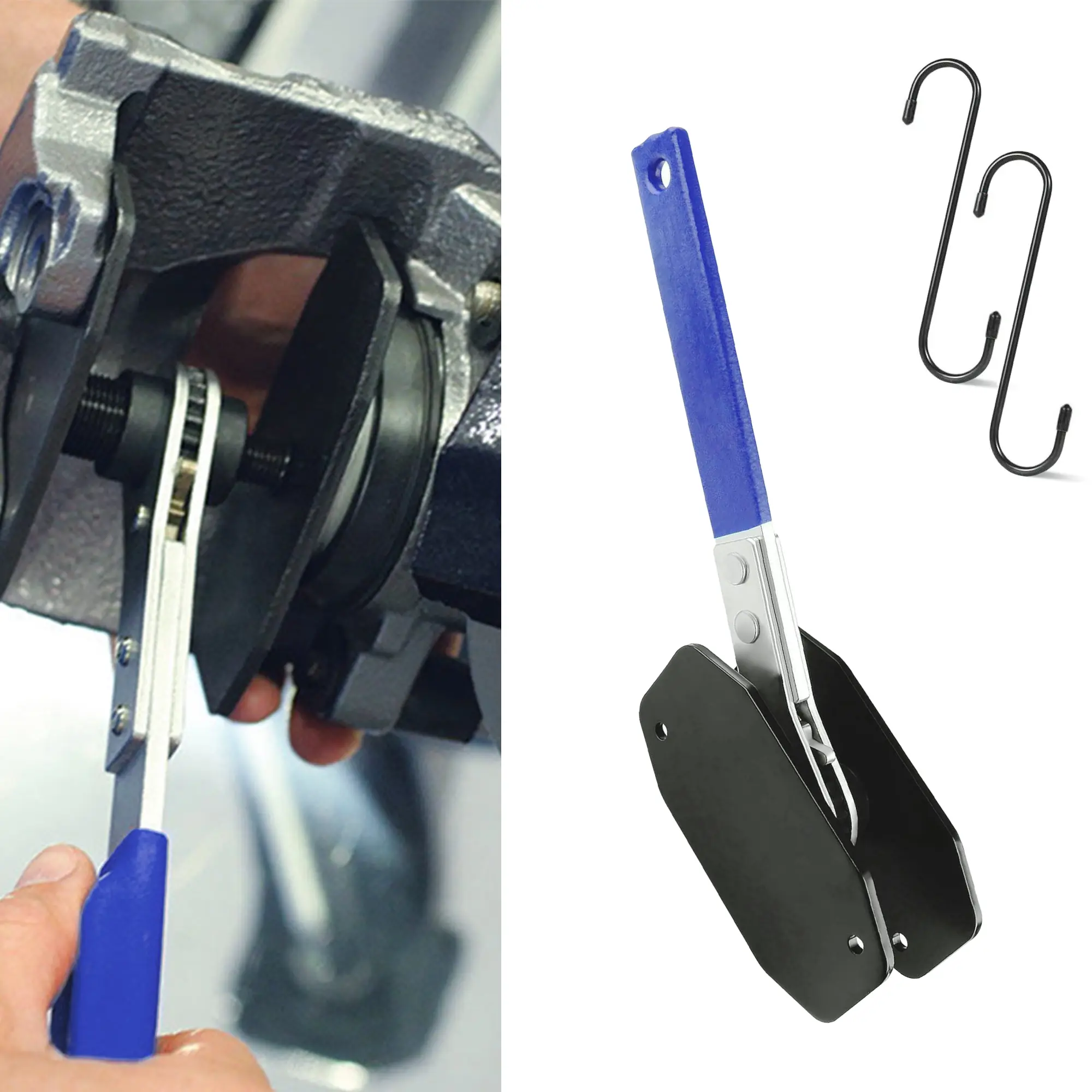 Billovcc Professional Brake Caliper Tool Set 360° Rotating Press Compression Kit Forged Carbon Steel Auto Repair Essential