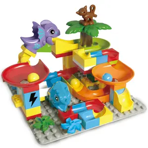 68pcs Kids Dinosaur Marble Track Blocks, Kids Marble Track Puzzle, Maze Track, STEM Toys for Boys and Girls, 3+ Boys Toys