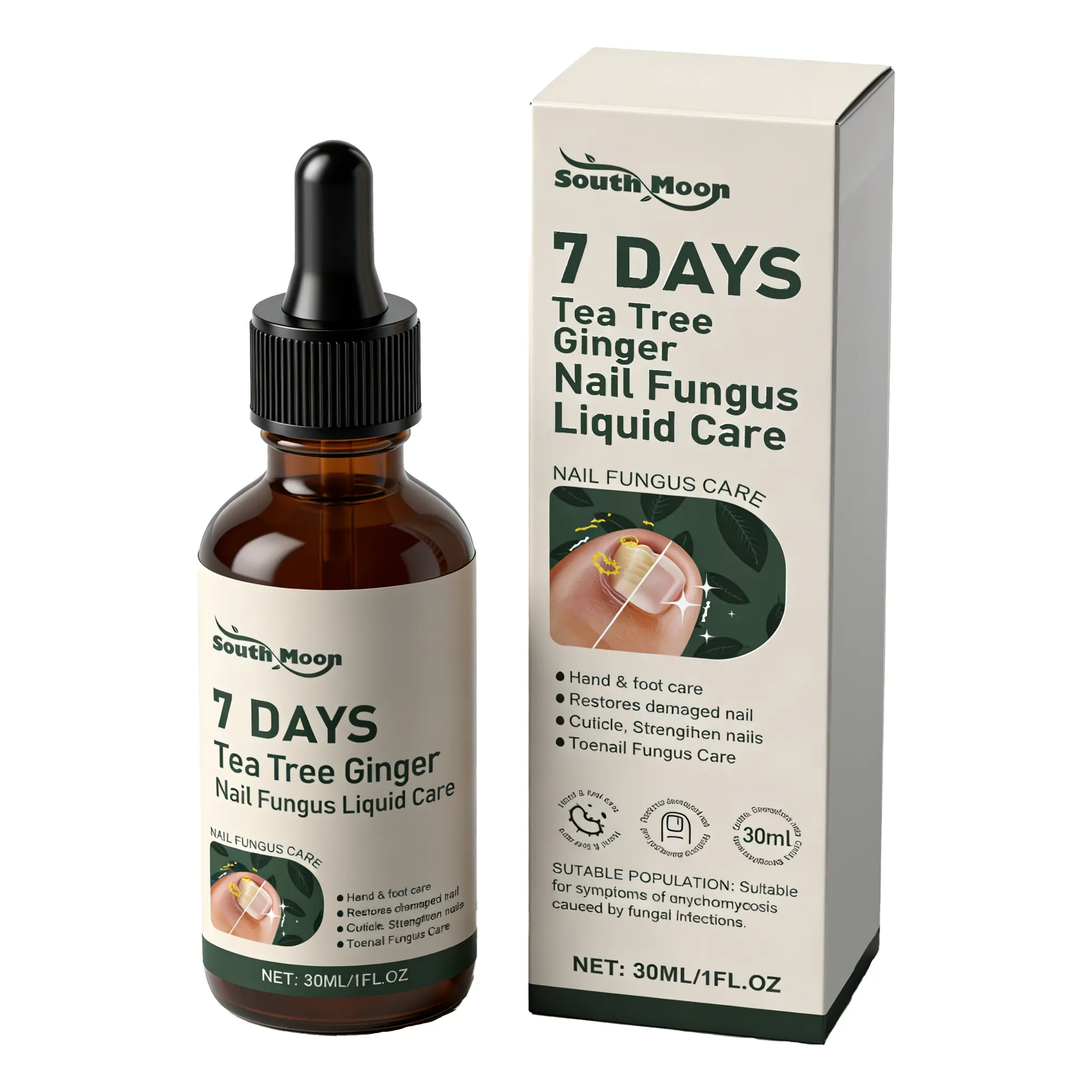 Foot fungus relief: 7 Days Clinical-strength Ginger Extract Nail Essence, Multi-Purpose Treatment Repair Serum, Strengthening Nutrient Oil 2025 Antifungal Nail Rescue Antifungal Nail Solution, Nail Care