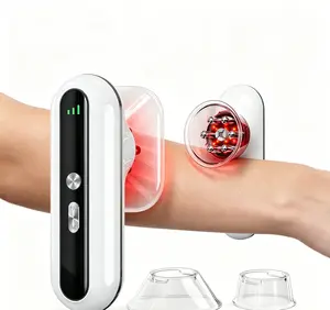 SERFORY 3-in-1 Body Sculpting Machine, Red Light Therapy Body Sculptor Electric Cupping Therapy Massager, Suitable for Waist Abdomen, Arms, Hip and Legs
