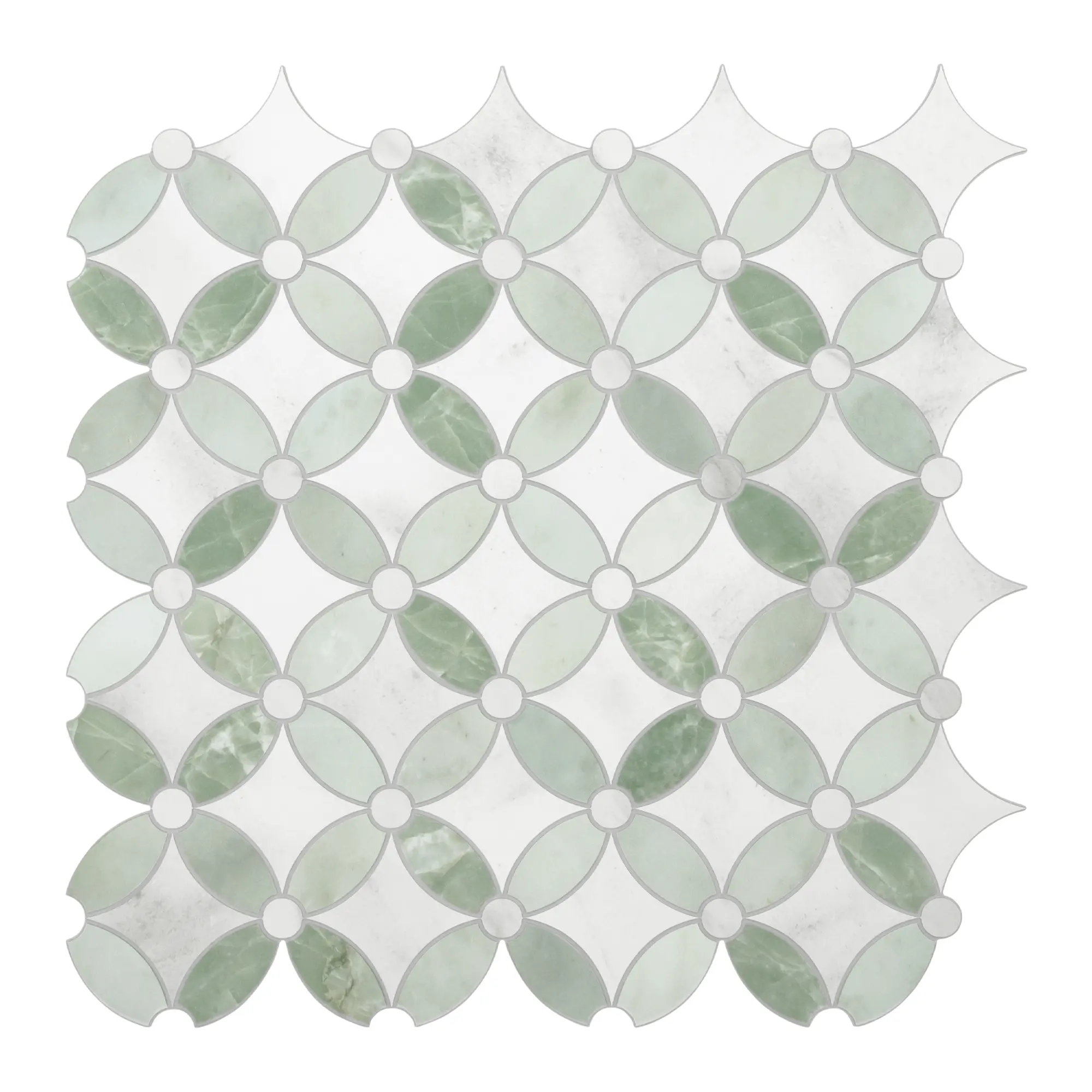INNO STICKERS 10-Sheet Coin Waterjet Peel and Stick Backsplash Self Adhesive Tile, Marble Looks Stone Composite Stick on Tiles Backsplash for Kitchen Bathroom Fireplace, Covers 8.84 Sq. Ft. Decor Decorative