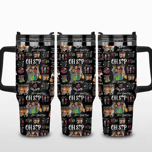 B00p Cartoon Tumbler With Handle 40oz, Cute Cartoon Movie Tumbler 40oz, Gift for Her, Cartoon Travel Cup