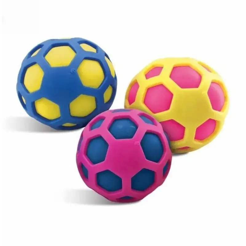 Honeycomb Stress Ball Set, Durable Dough-Filled Fuzzy Squishy Ball for Neurodivergent Kids, Anxiety Relief, Sensory Issues & Anger Management, Oddly Satisfying Contrast Color Desk Toy, Fuzzy Squishy Ball Stress Relief Toys