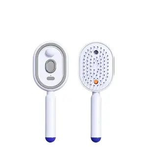 Electric Detangling Hair Brush with Essential Oil Mist - Self-Cleaning Air Cushion Massage Comb, Anti-Static, Volumizing Beauty & Personal Care Hair Tool