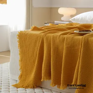 Light Weight Cotton Blanket / Yellow