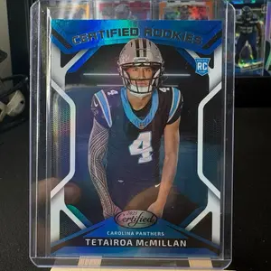 2025 Panini Certified Tetairoa McMillan Rookie Collectible Sports Card, Carolina Panthers CRK-TMN, Collectible Sports Cards