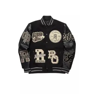 Ghoster Black/Grey Varsity Jacket