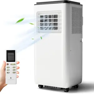 Garvee 8000 Btus Portable Air Conditioner, 3 in-1 Standing Air Conditioner with Air Cool & Dehumidifier & Fan Modes, Floor AC Unit or Room Up to 300 Sq. Ft, Portable AC with Remote Control