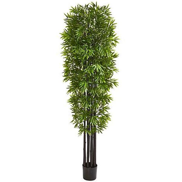 Nearly Natural 7 Ft. Bamboo Tree with Black Trunks UV Resistant