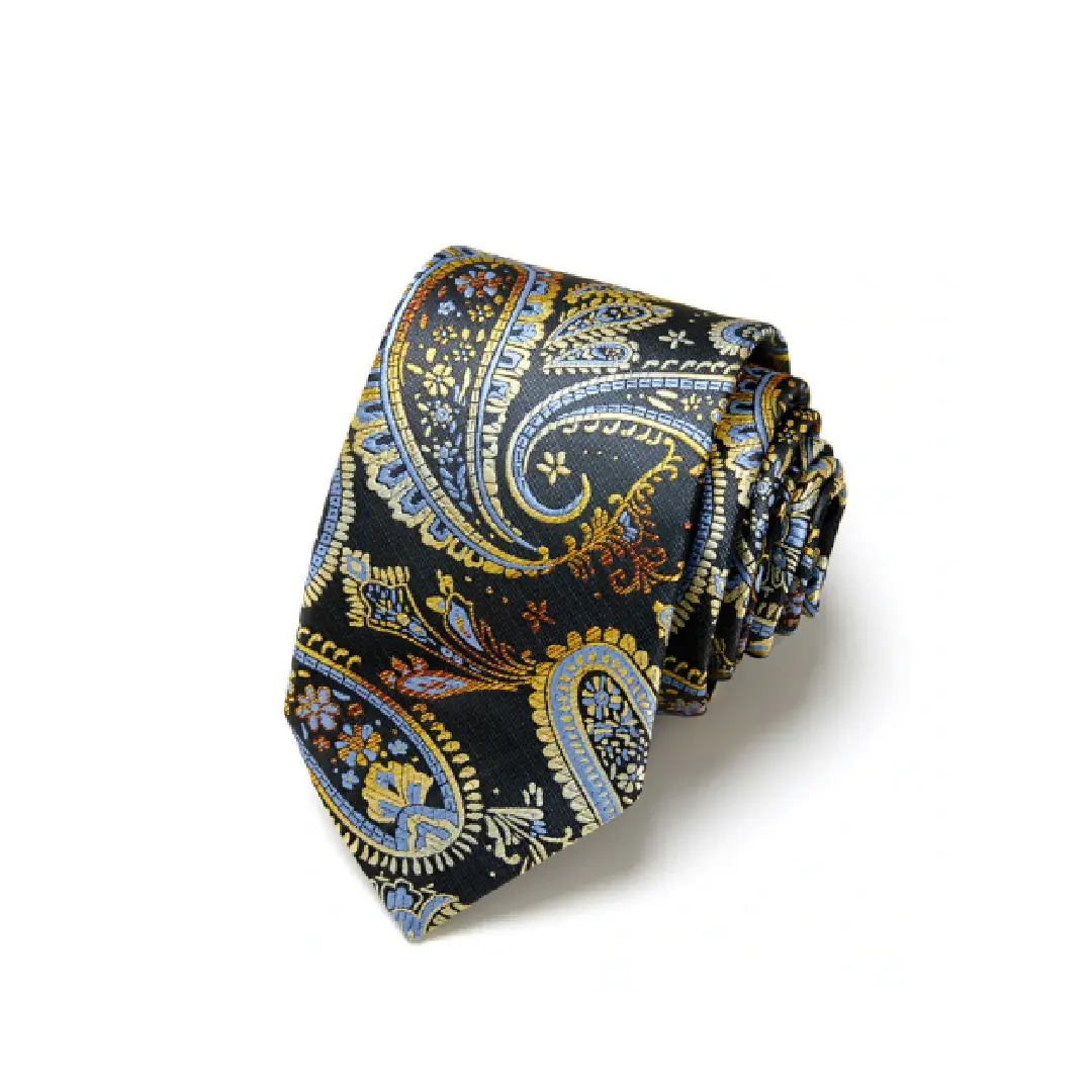 Black Paisley Tie