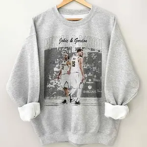 [Sale Off Up To 15% + Free Ship] Nikola Jokic Aaron Gordon Basketball Vintage Shirt, Denver Basketball Tee, Classic Sports Style, Unisex