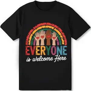 Everyone Is Welcome Here Inclusive Education Idaho Teacher T Shirt Full Size