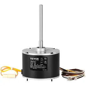 Father's Day Gift VEVOR Condenser Fan Motor 5KCP39EGS070S, 5KCP39EGY823S, 1/4 HP 208-230V, 1100RPM, OEM Standard Upgraded Replacement Condenser Motor Reversible Rotating, Explosion-proof CBB65 5μF/370V Capacitor
