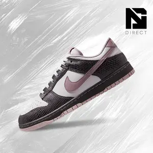 Nike Dunk Low SE Medium Ash Violet Snakeskin Animal Print Men's Lifestyle Sneakers - Vintage-Inspired Design, Shock-Absorbing Comfort, Running, Back-to-School, Versatile Use, Gym-Streetwear Casual Shoes - HV6932-299
