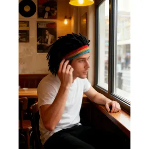 Wrapped Knitted Hat - Men's Crochet Winter Hat - Christmas Party Gear - Perfect Holiday Birthday Gift Balaklava Hat Masks Faux