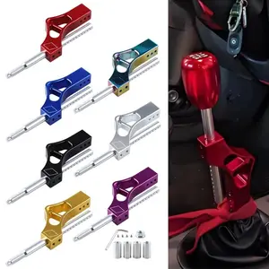 Universal  Adjustable Gear Shift Knob Extender Height Lever Extension Car Gear Shifter Extender with 8 10 12 Adapters