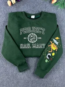 Embroidered Amaze Amaze Amaze Sweatshirt, Project Hail Mary Rocky Inspired Sci Fi Sweatshirt, Book Lovers Shirt, Astronaut Shirt Casual