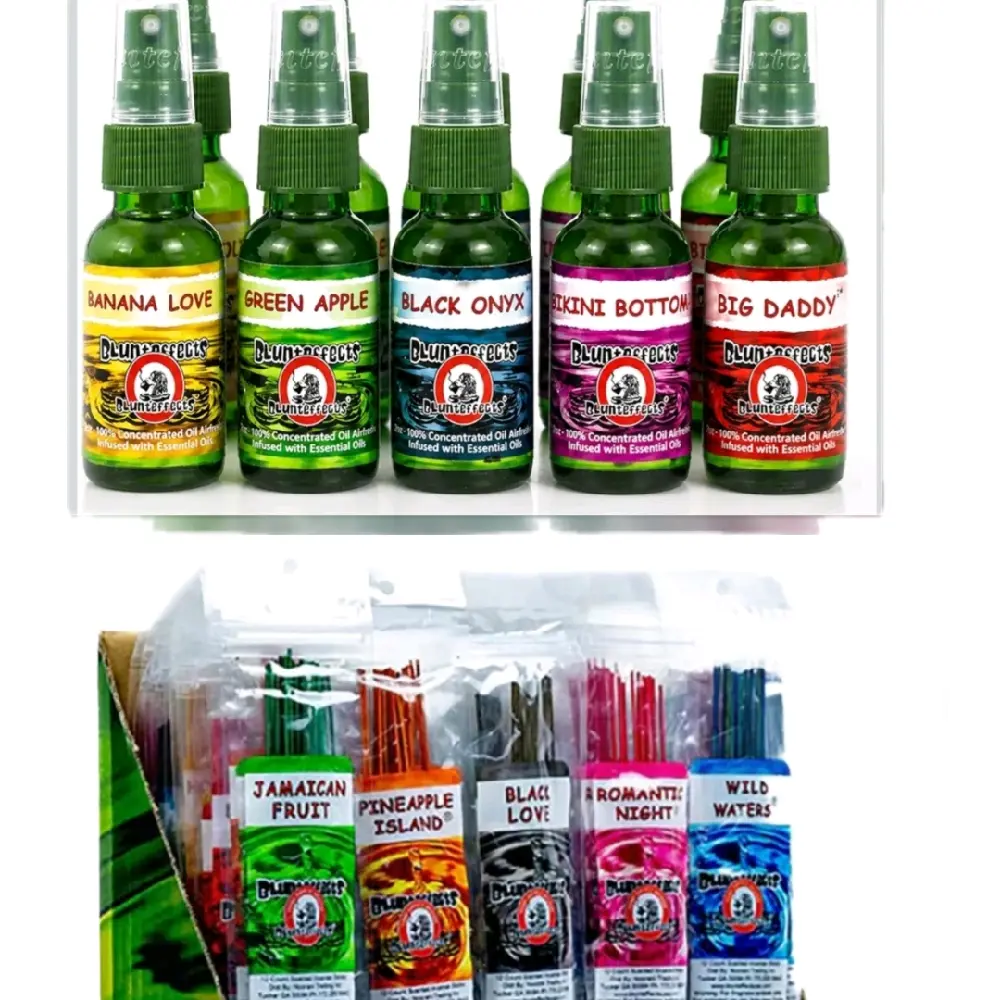 Blunteffects Assorted Fragrance Set - 3 pack Incense Sticks, 3 Assorted Room Sprays