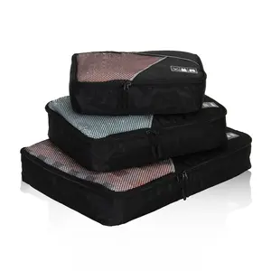Hynes Eagle 3-Piece Packing Cubes Set Travel Suitcase Organizer Bag Lightweight Travel Essentials Carry-on Hacks