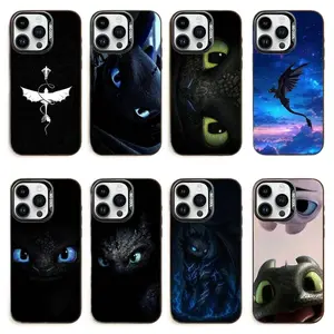 Toothless Dragon Exclusive Artistic Phone Cases For iPhone 17 Promax Pro Air 16 Plus 15 14 13 12 11 Black Candy Matte Shockproof Dustproof Protective Cover Shells Gift For Birthday Christmas Valentine Halloween
