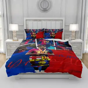 3Pcs Lamine Yamal No. 1 player Barcelona energetic poster Pattern Festive Art Print, Comfort Holiday Bedding, Perfect Home Family Bedroom Decor, Warm Christmas Gift, Winter Duvet Recommendation, 1 Duvet Cover 2 Pillowcases (No Insert)