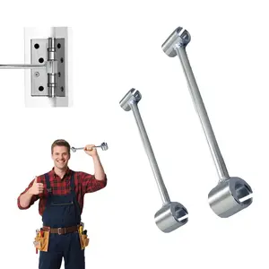 Door Hinge Adjustment Tool, 14-19mm Excellent Quality Hinges Gap Adjusting Wrench, Door Tools Suitable for use in Fire Department, Supermarket and Household (Ergonomic, Durable and Reliable)