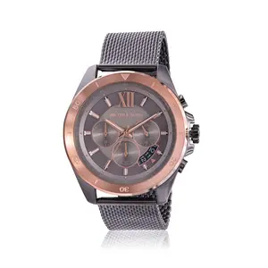 Michael Kors Brecken Gunmetal Stainless Steel Mesh Mens Watch MK8868