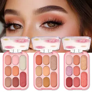 Eight-Color Girl Series Blush Highlight Eyeshadow Palette, Multi-Purpose Makeup Set, Perfect for Daily Use & Special Occasions