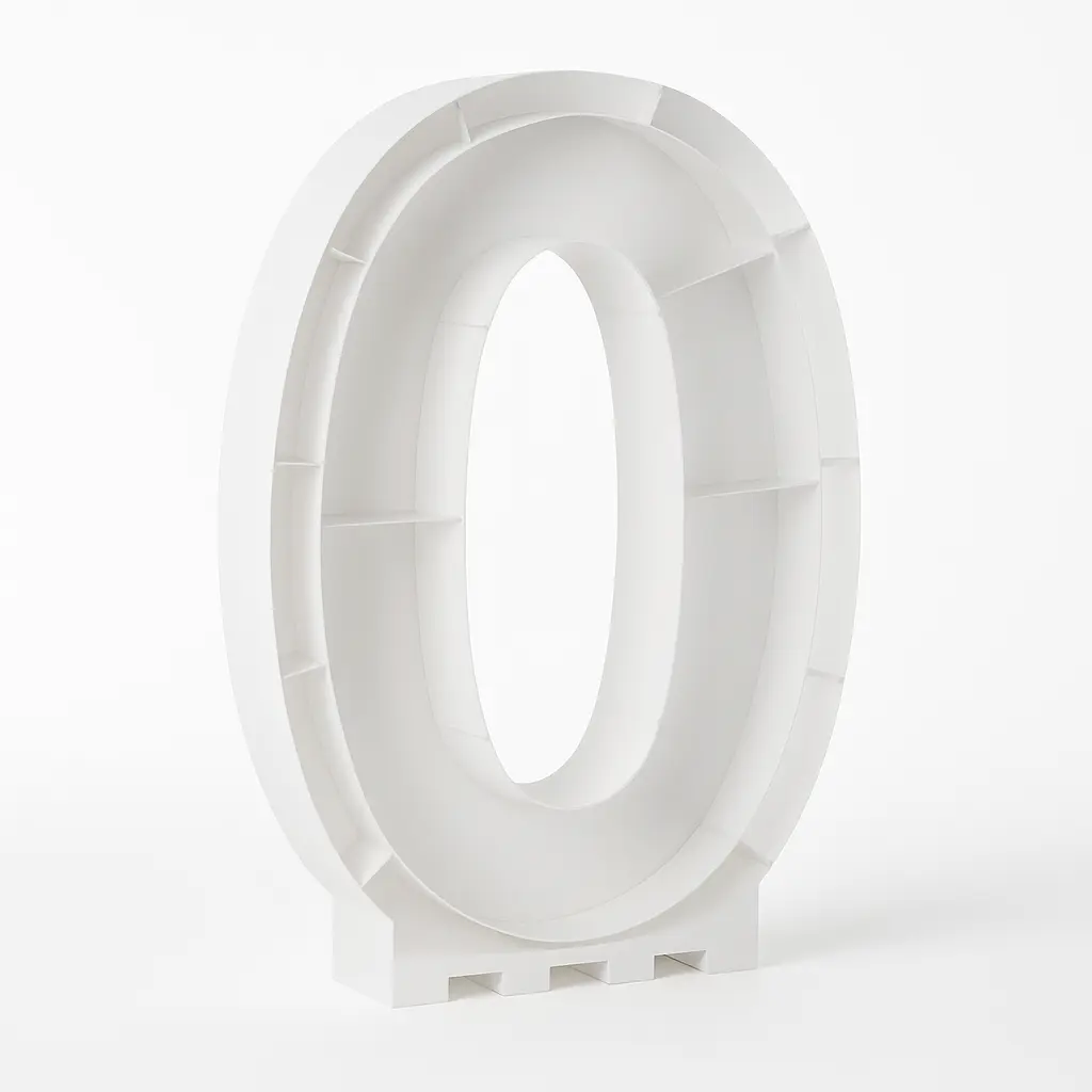 Balloon Display Frame Kit - Number 0