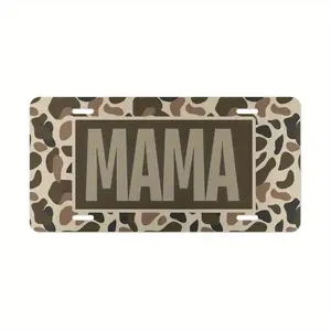 Old School Camo "MAMA" Vanity Plate/MOM Hunting License Plate/Country Life Vehicle Tag/Vintage Camo Truck Tag,summervibes summervibes