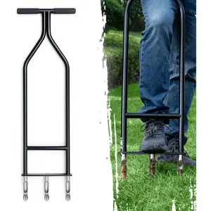 Lawn Aerator - Manual Core Aerator Tool & Yard Aerator, Hollow Tine Soil Plug Aerator for Lawn Care, Sturdy Turf and Grass Aeration Tool