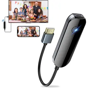 iOS Wireless HDMI Display Adapter, Streaming Device for iPhone to TV, HD Video and Audio Sync, Streaming Mirroring YouTube Tiktok to TV, Not Support Netflix