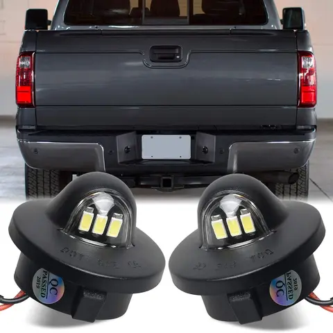 LED License Plate Light, 6500K White Super Bright, 2 Pack Tag Light Lamp for Ford F150 F250 F350 F450 F550 Superduty Ranger Pickup Truck Explorer Bronco Excursion Expedition