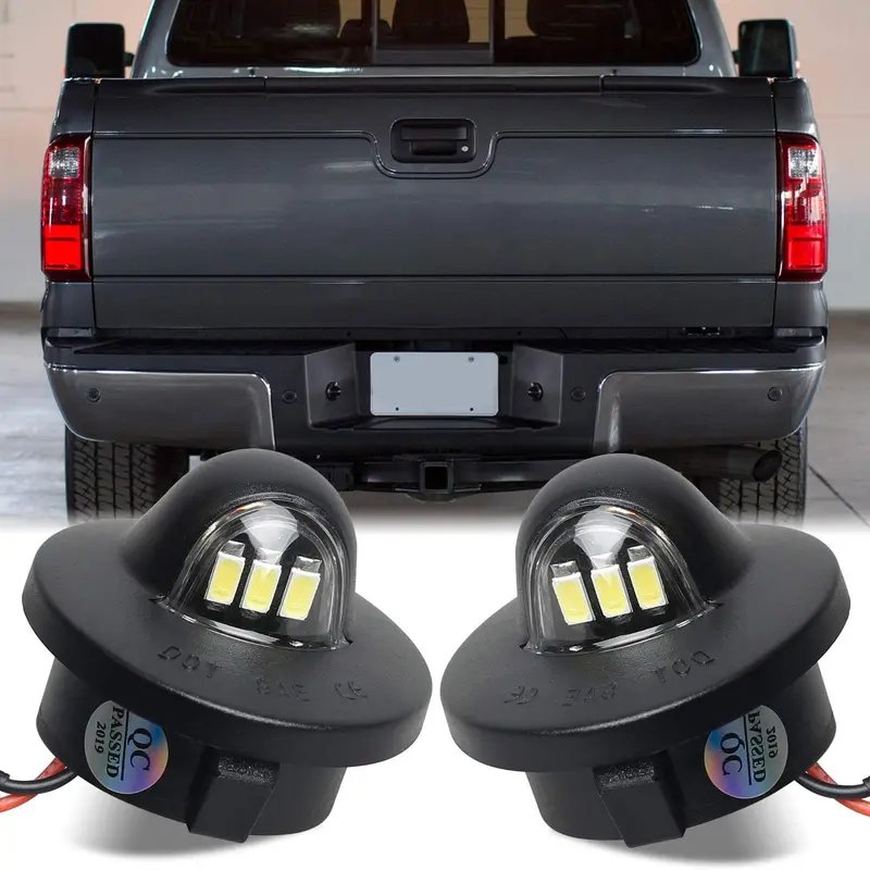 LED License Plate Light, 6500K White Super Bright, 2 Pack Tag Light Lamp for Ford F150 F250 F350 F450 F550 Superduty Ranger Pickup Truck Explorer Bronco Excursion Expedition