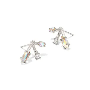 Kendra Scott Meridith Ear Climber Earrings - Silver
