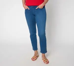 Belle by Kim Gravel Petite Denim TripleLuxe Ankle Jean