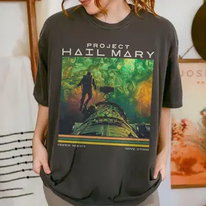 Project Hail Mary Space Comfort Colors Shirt, Grace Rocky Save Stars, Andy Weir Fan Gift, Sci-Fi Book Lover Tee