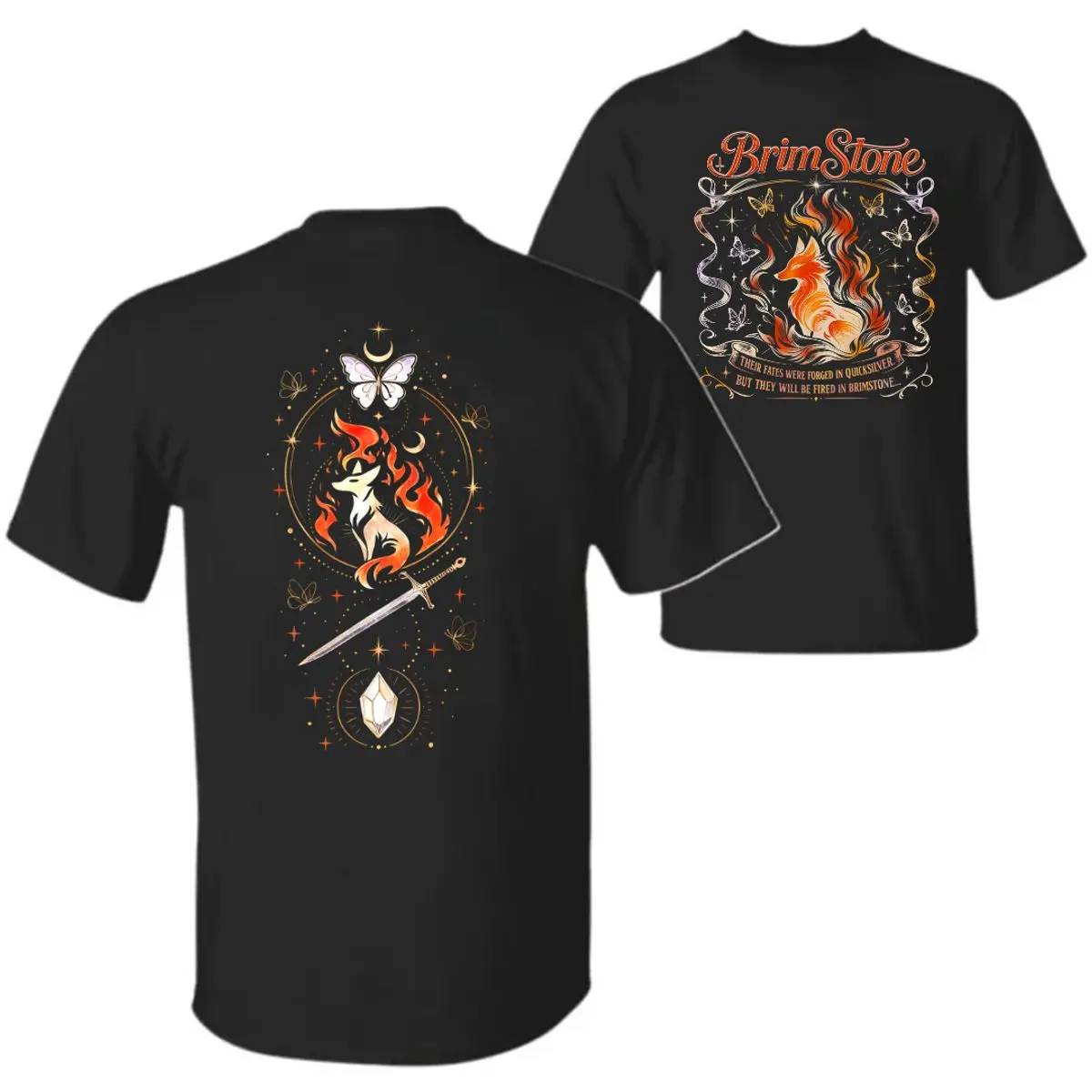 Quicksilver Brimstone Two Sided Shirt, Fae And Alchemy Series, Kingfisher Fantasy Book Sweatshirt, Book Lover Gift, Fantasy Aesthetic Hoodie, Unisex Sweater Pullover Tee