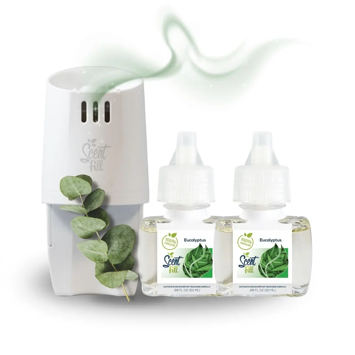 100% Natural Eucalyptus Plug in Refill Air Freshener Starter Kit 100% Natural Eucalyptus Plug in Refill Air Freshener Starter Kit
