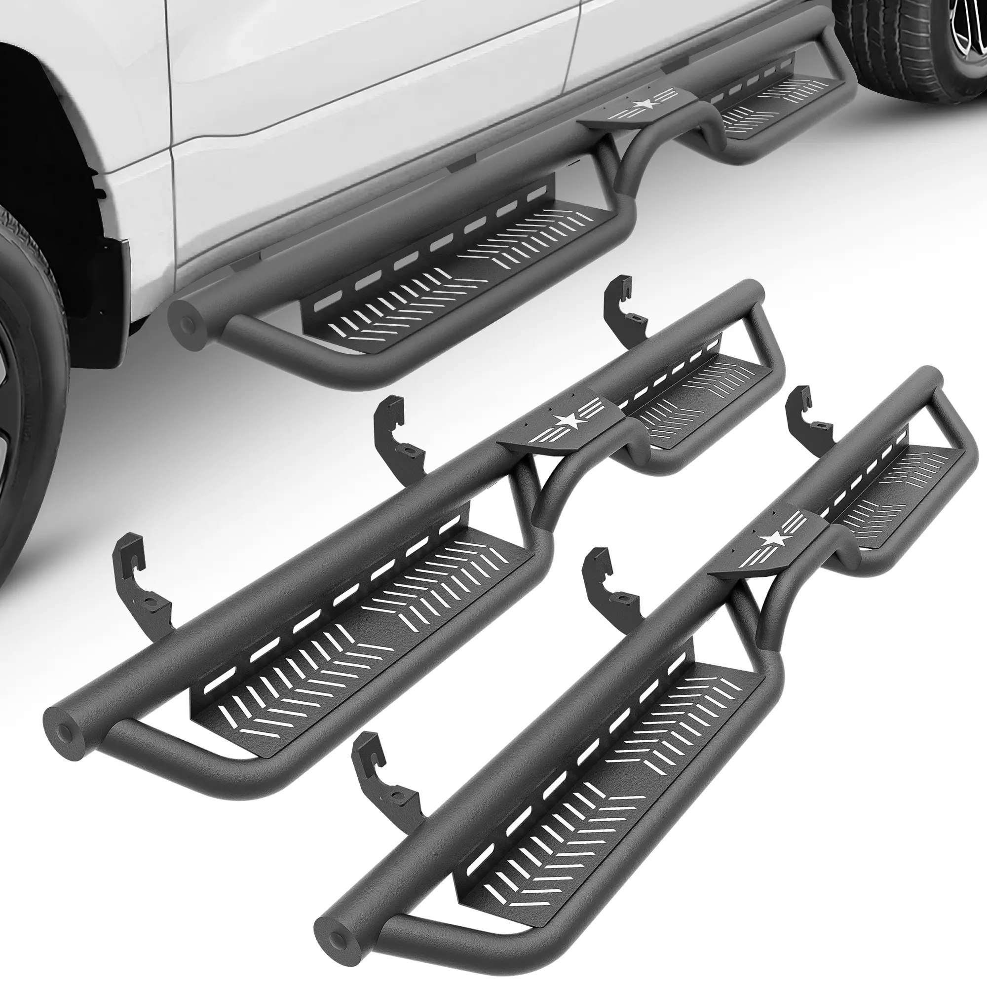 【EYOUHZ】Running Boards Side Steps Compatible with 2009-2018 Dodge Ram 1500, 2019-2024 Dodge Ram 1500 Classic, 2010-2026 Dodge Ram 2500 & 3500 CrewCab