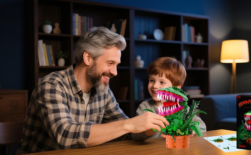 TENHORSES Audrey II Piranha Plant Building Blocks Kit 342 Pieces Compatible with Lego Sets Little Shop of Horrors Openable Mouth DIY Model for Kids Over 8 Years Old Halloween Gift TENHORSES Audrey II Piranha Plant Building Blocks Kit 342 Pieces Compatible with Lego Sets Little Shop of Horrors Openable Mouth DIY Model for Kids Over 8 Years Old Halloween Gift