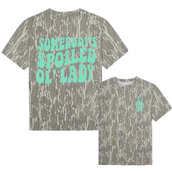 Somebody's Spoiled Ol' Lady Mossy Oak Camo 3D Tee, Camo 3D T Shirt, Hunting Camo 3D, Gift For Him or Her