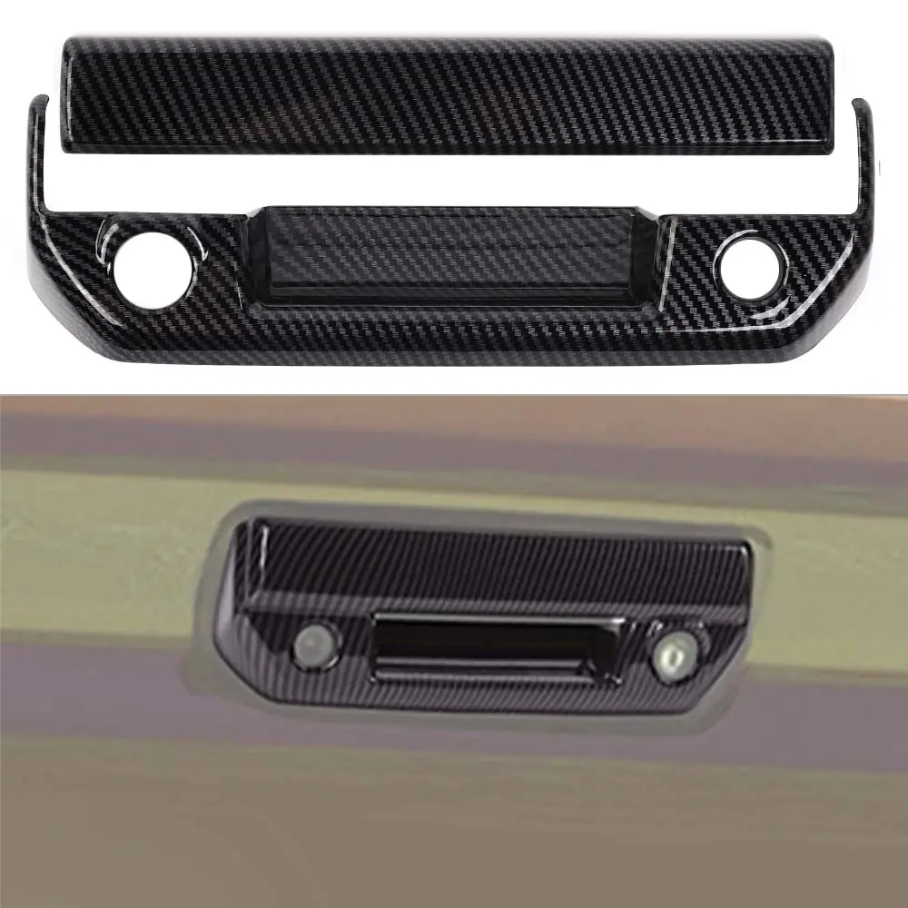 100% Brand New ABS 2-Item Set Laser-Cut Tailgate Rear Trunk Door Handle Cover Trim, UV-Resistant Scratch Guard Auto Exterior Accessory, Perfect Fit for 2023+ Chevy Colorado, GMC Canyon, 1-Year Warranty, As the Picture Shows