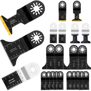Oscillating Saw Blades, 20 Pcs Oscillating Tool Blades Kits for, Wood and Compatible with Star-Lock