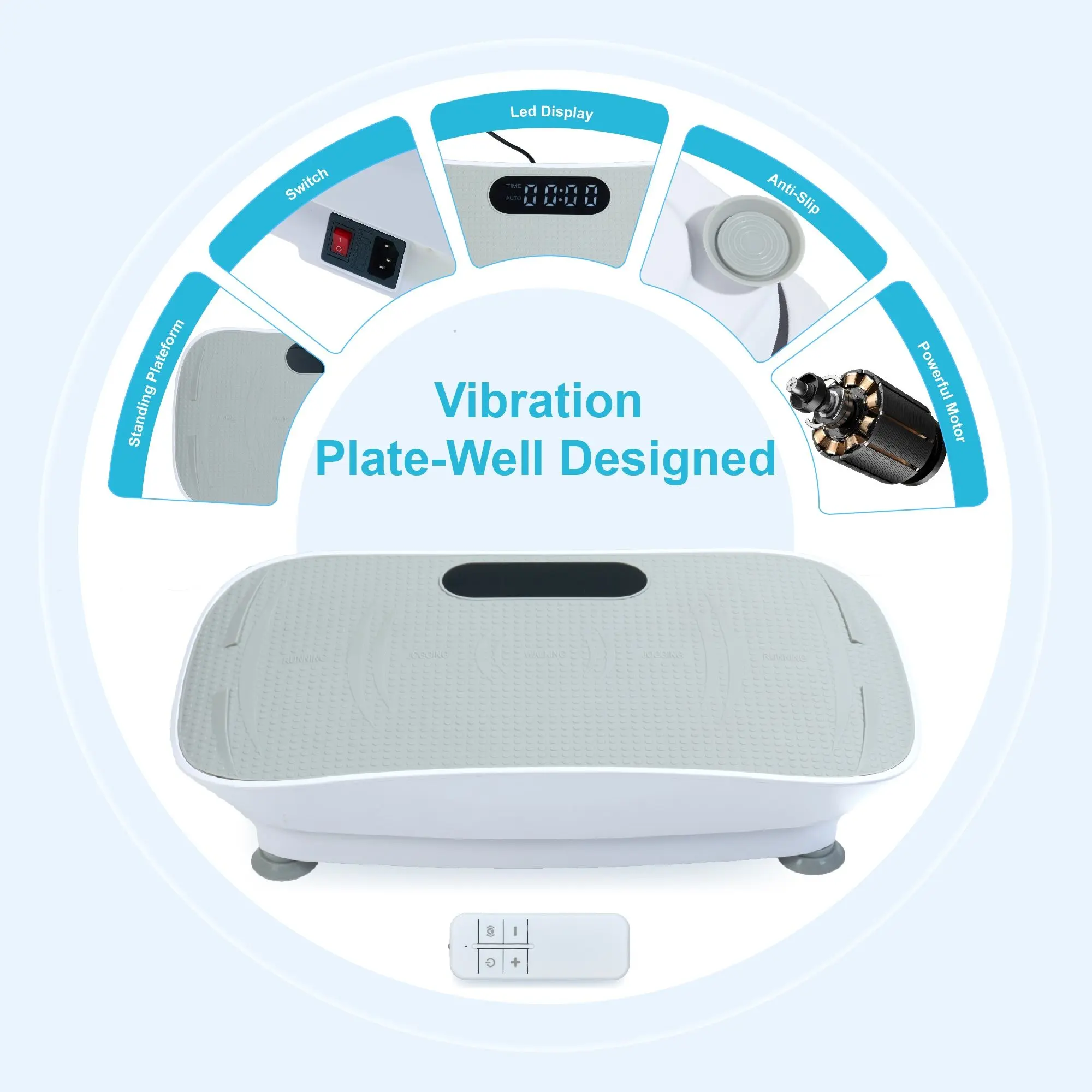Silent Vibration Platform Crazy Fitness Massage 10-Frequency Weight Loss & Fat Burner Body Shaking Machine For Unisex Grey033 - TikTok Shop Silent Vibration Platform Crazy Fitness Massage 10-Frequency Weight Loss & Fat Burner Body Shaking Machine For Unisex Grey033 - TikTok Shop