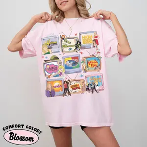 Retro Channel Movie TV Shirt, Phineas And Ferb Lizzie McGuire High School Musical Channel Tee, Walt World